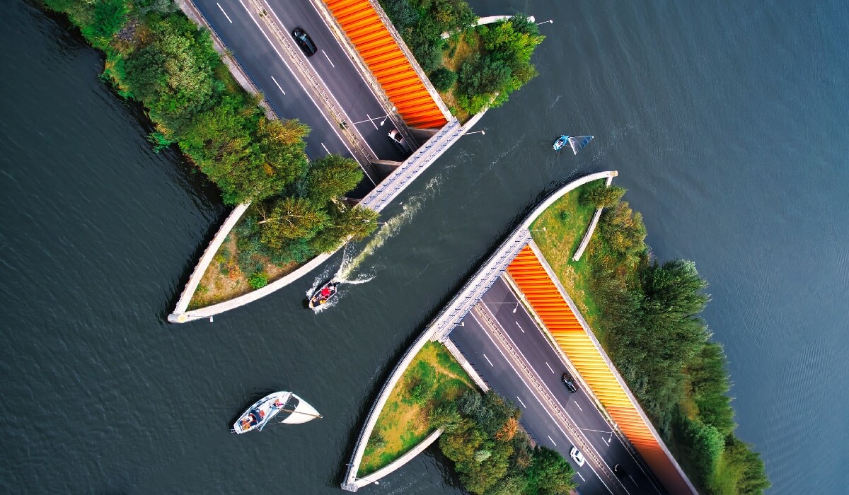 Aquaduct Veluwemeer, Harderwijk, Netherlands