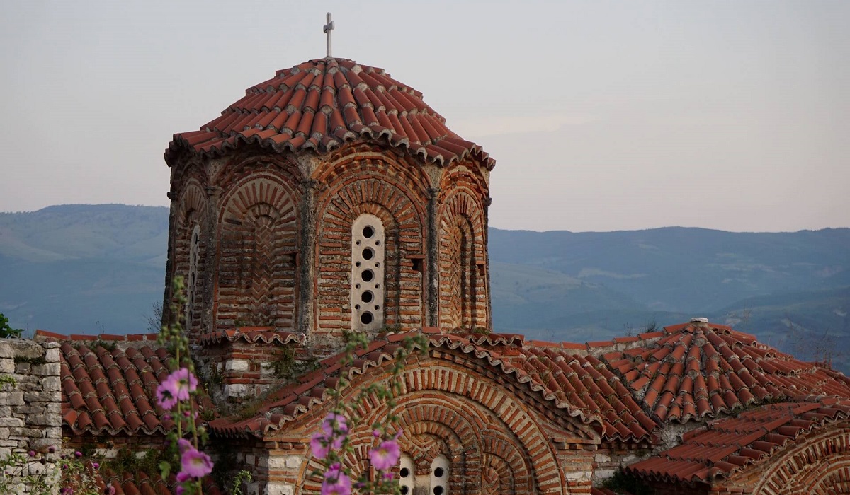 Greek Orthodox church in Berat Castle, Albania